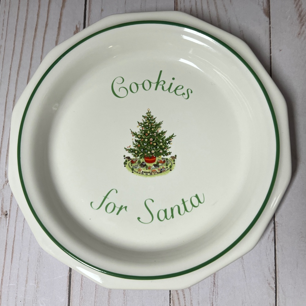 Cookies For Santa 7” Pfaltzgraff Christmas Plate USA